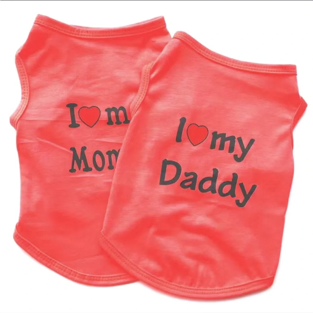 2 Doggy Watermelon Red Dog Shirts